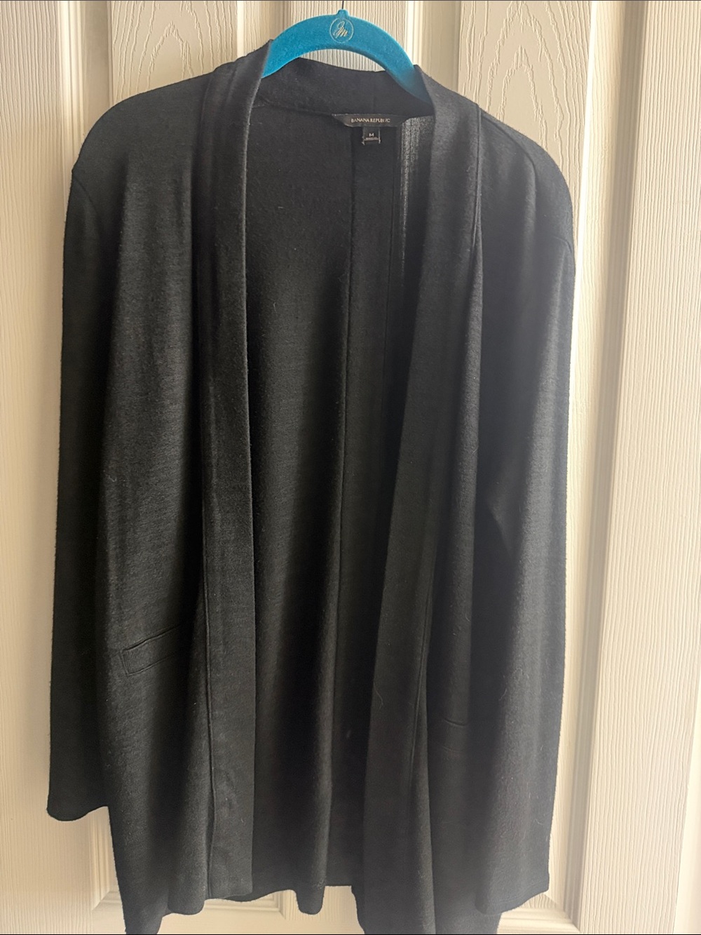 Banana Republic Black Open Cardigan Blazer